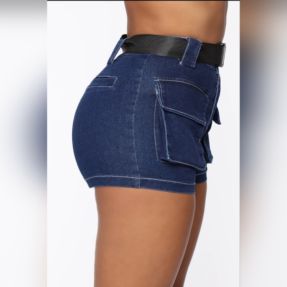 Fashion Nova Locked & Loaded Denim Set - Dark Wash, Size XL - Picture 5 of 8